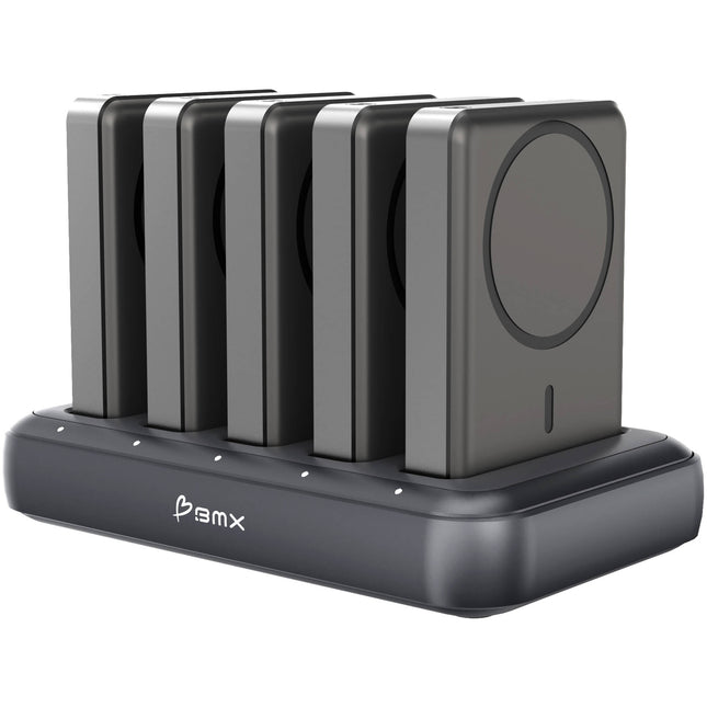 BMX Base de Carga de 5 Bahías para Power Banks 5K 10K 30W AC