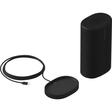 Sonos Play Altavoz Bluetooth Negro Resistente al Agua 24 Horas Batería Base Carga Inalámbrica