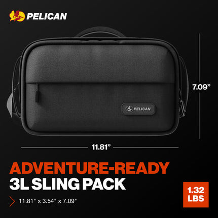 Pelican AEGIS Sx5 Access Sling Negro Grande Bolsa con Divisor Removible y Correa Ajustable