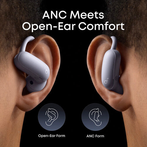 Soundcore by Anker AeroFit 2 Pro Auriculares Dual Form con ANC y Diámetros 11.8mm Morado