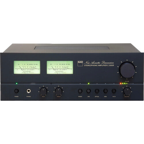 NAD Electronics C 3030S Amplificador Estéreo Integrado 50W Bluetooth HDMI eARC