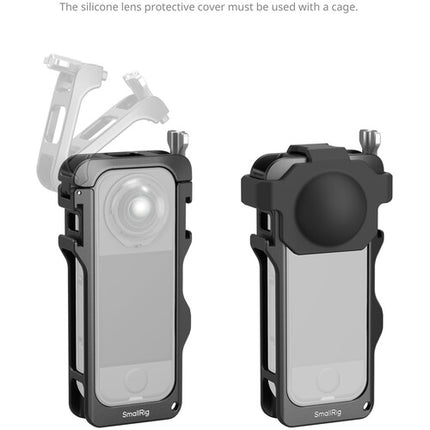 SmallRig Advanced Cage para Insta360 X4 Air Aluminio con Montura Rápida Magnética