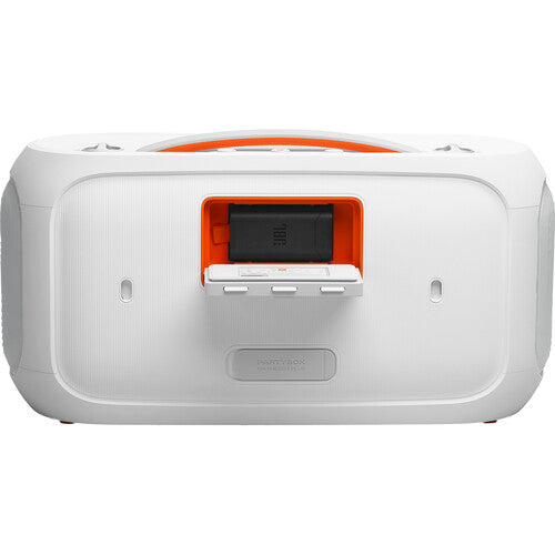 JBL PartyBox On-The-Go 2 Altavoz portátil 100W con micrófono inalámbrico blanco