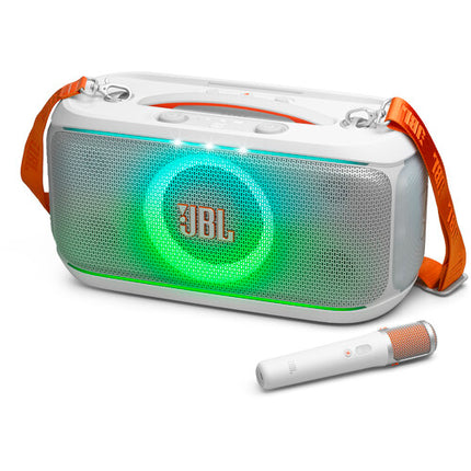 JBL PartyBox On-The-Go 2 Altavoz portátil 100W con micrófono inalámbrico blanco