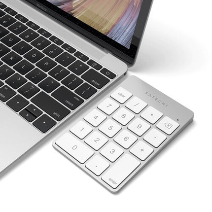 Satechi Slim Wireless Keypad Plata Teclado Numérico Bluetooth Recargable USB-C