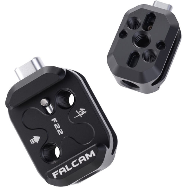 Placa de Liberación Rápida Falcam F22 para Insta360 X5 con Tornillo 1/4"-20 Nylon