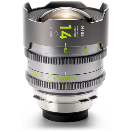 NiSi ATHENA PRIME Rewind 14mm T2.4 Lente de Cine Full Frame ARRI PL 80mm