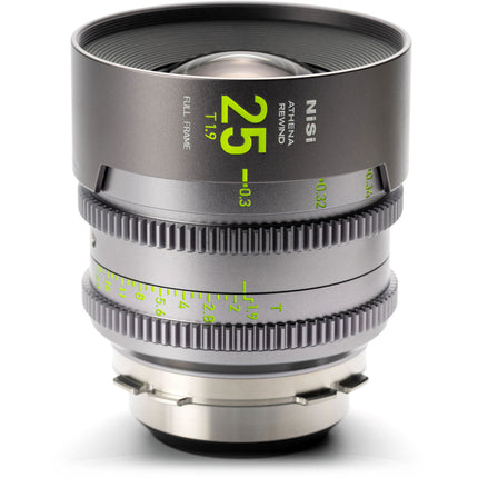 NiSi ATHENA PRIME Rewind 25mm T1.9 Lente de Cine Full Frame ARRI PL 77mm