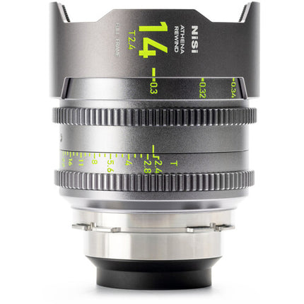 NiSi ATHENA PRIME Rewind 14mm T2.4 Lente de Cine Full Frame ARRI PL 80mm