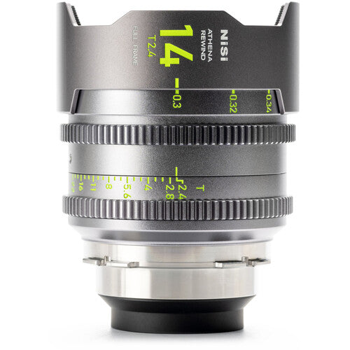 NiSi ATHENA PRIME Rewind 14mm T2.4 Lente de Cine Full Frame ARRI PL 80mm