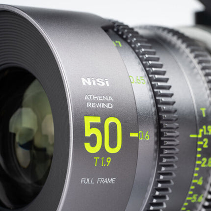 NiSi ATHENA PRIME Rewind 50mm T1.9 Lente de Cine Full Frame ARRI PL