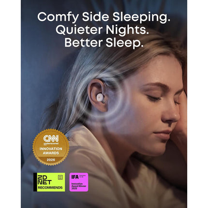 Soundcore by Anker Sleep A30 Auriculares para Dormir ANC Drivers 4.6mm Blanco Lunar