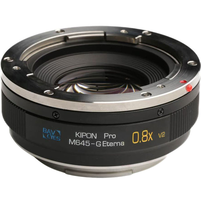 KIPON BAVEYES PRO 0.8x Reductor de Focal Mamiya 645 a FUJIFILM G Metal y Vidrio