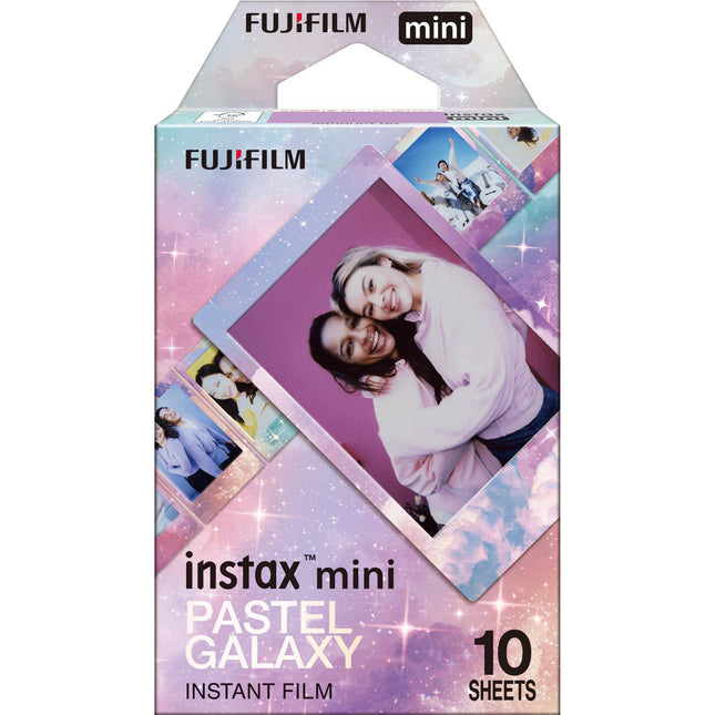 FUJIFILM instax mini película instantánea Pastel Galaxy 10 exposiciones ISO 800 superficie brillante