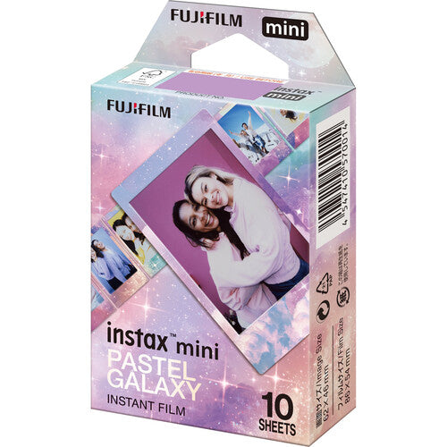 FUJIFILM instax mini película instantánea Pastel Galaxy 10 exposiciones ISO 800 superficie brillante