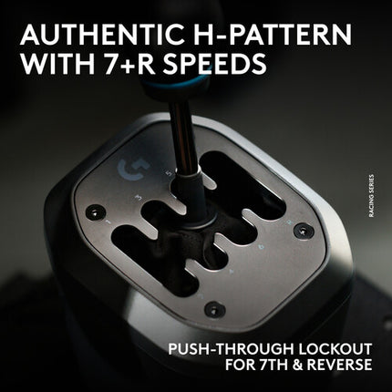 Logitech RS H-Shifter Negro Palanca 7+R H Patrón Sensor Hall