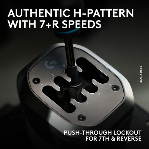Logitech RS H-Shifter Negro Palanca 7+R H Patrón Sensor Hall