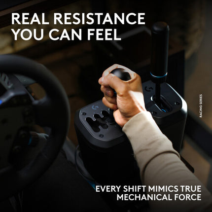 Logitech RS H-Shifter Negro Palanca 7+R H Patrón Sensor Hall