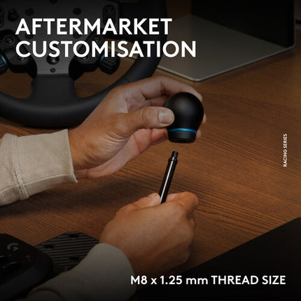 Logitech RS H-Shifter Negro Palanca 7+R H Patrón Sensor Hall