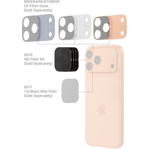 SmallRig Square ND Kit de 4 Filtros para Smartphones con Vidrio Óptico Nano Recubierto