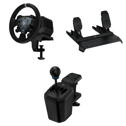 Logitech G RS50 Kit Volante de Carreras Palanca y Pedales Torque 8 Nm Freno 165 lb Load Cell