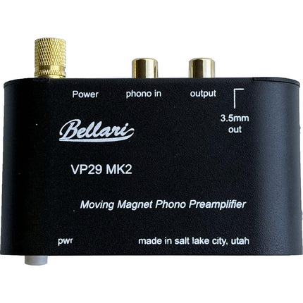Bellari VP29 MK2 Previo Phono con Circuito RIAA y Salidas RCA 3.5mm