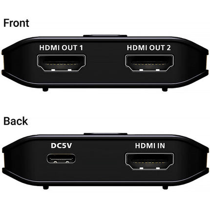 ATEN VS4812 Essentials Divisor HDMI 2 Puertos UHD 4K60 HDR