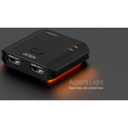 ATEN VS4812 Essentials Divisor HDMI 2 Puertos UHD 4K60 HDR
