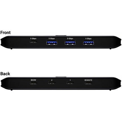 ATEN Essentials 2 x 4 Conmutador USB 3.2 Gen 1 con selector remoto y puerto USB-C