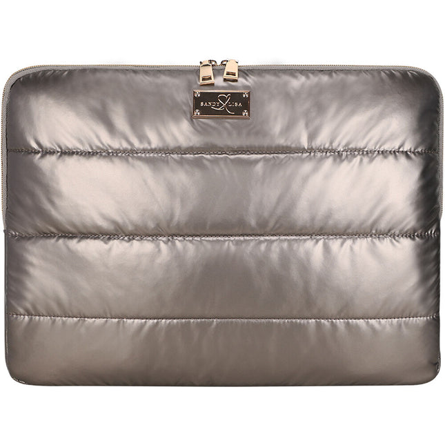 SANDY LISA Cape Town Funda para Portátil 16 Pulgadas con Doble Cremallera Bronze Chrome