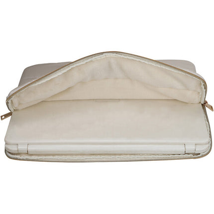 SANDY LISA Cape Town Funda para portátil 16" cierre doble blanco cromo