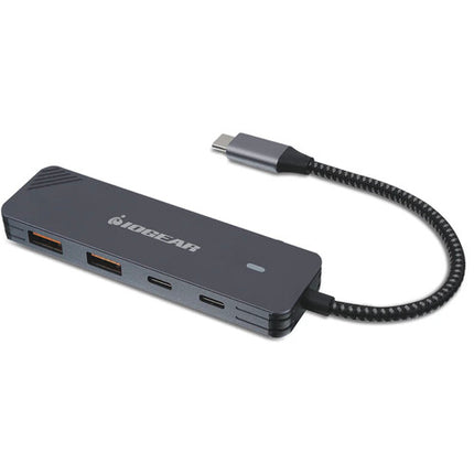 IOGEAR GUH3C410 Hub USB-C Gen 2 con 4 puertos para conexión rápida