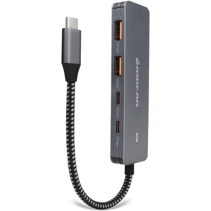 IOGEAR GUH3C410 Hub USB-C Gen 2 con 4 puertos para conexión rápida