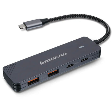 IOGEAR GUH3C410 Hub USB-C Gen 2 con 4 puertos para conexión rápida