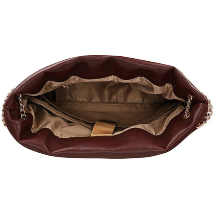SANDY LISA Cali Bolso de Hombro Burdeos para Laptop 14" y Tablet 10"