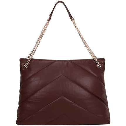 SANDY LISA Cali Bolso de Hombro Burdeos para Laptop 14" y Tablet 10"
