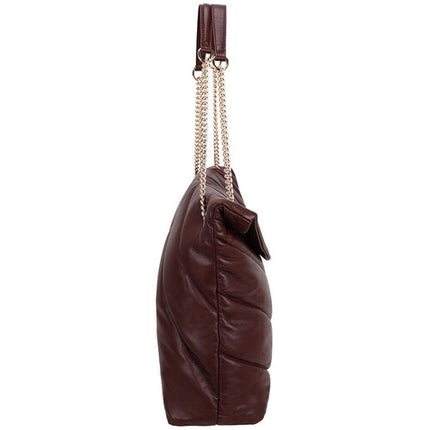 SANDY LISA Cali Bolso de Hombro Burdeos para Laptop 14" y Tablet 10"
