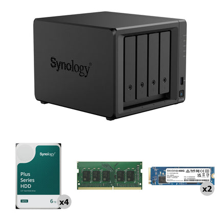 Synology DS925P Kit Almacenamiento NAS 4 Bahías SSD SATA16