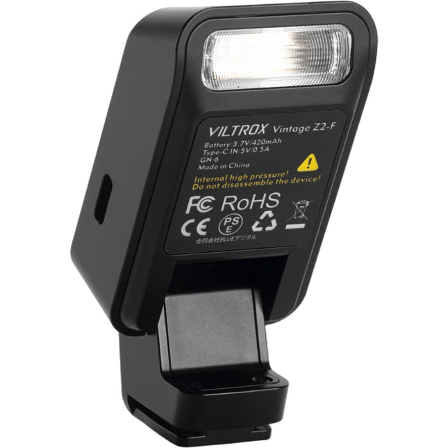 Viltrox Vintage Z2 Flash para FUJIFILM con Batería 420mAh Difusor