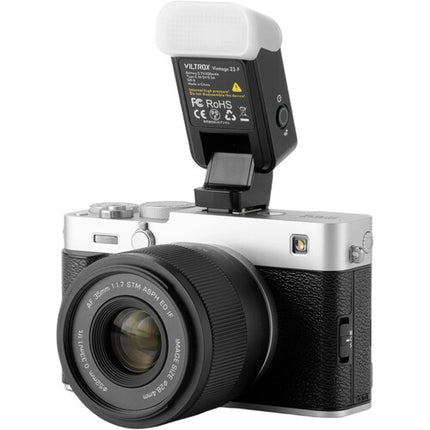 Viltrox Vintage Z2 Flash para FUJIFILM con Batería 420mAh Difusor