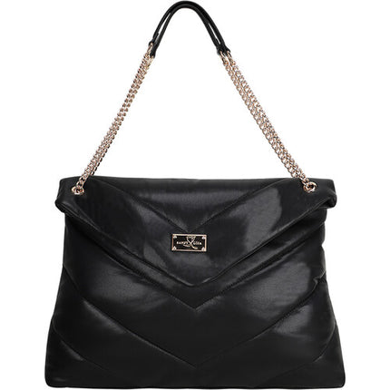 SANDY LISA Cali Bolso de Hombro Negro para Laptop 14 Pulgadas y Tablet 10 Pulgadas