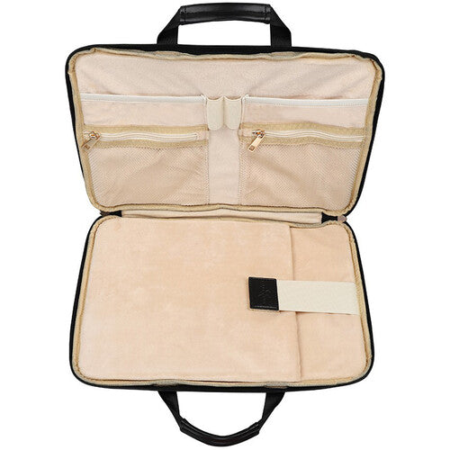 SANDY LISA Capri Funda para portátil 14 pulgadas negra con bolsillos interiores