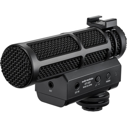 Audio-Technica ATV-SG1 Micrófono Shotgun para Cámara 14mm 100mm con Windjammer