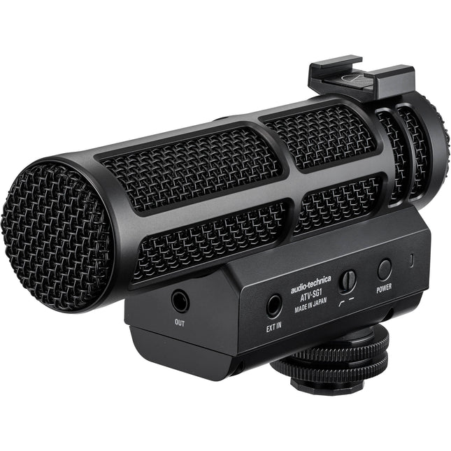 Audio-Technica ATV-SG1 Micrófono Shotgun para Cámara 14mm 100mm con Windjammer
