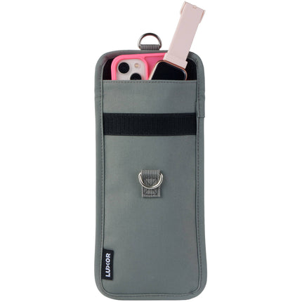 Luxor CellGuard Funda para Teléfono con Bloqueo RFID y 3 Anillas D