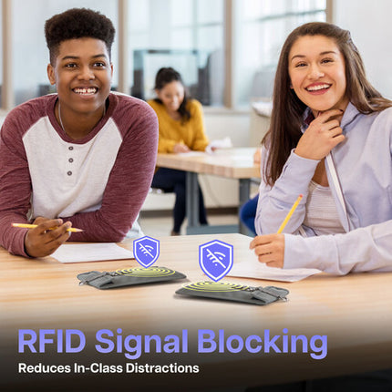 Luxor CellGuard Funda para Teléfono con Bloqueo RFID y 3 Anillas D