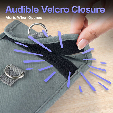 Luxor CellGuard Funda para Teléfono con Bloqueo RFID y 3 Anillas D