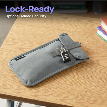 Luxor CellGuard Funda para Teléfono con Bloqueo RFID y 3 Anillas D