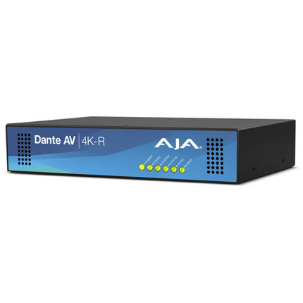 AJA Dante AV 12G-SDI HDMI Receptor 4K UHD PoE Metal Chasis
