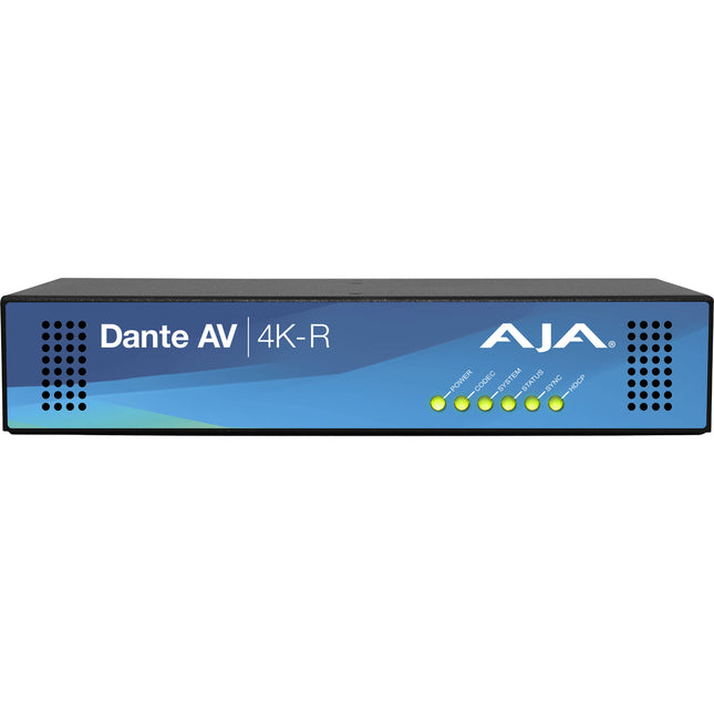 AJA Dante AV 12G-SDI HDMI Receptor 4K UHD PoE Metal Chasis